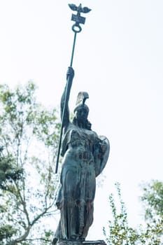 Bronze statue depicting the ancient Roman soldier
