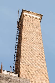 Old tower of the ancient distillery in Sicily