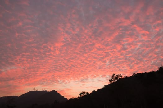 Sunset Bang Pra, Chonburi, Thailand.
