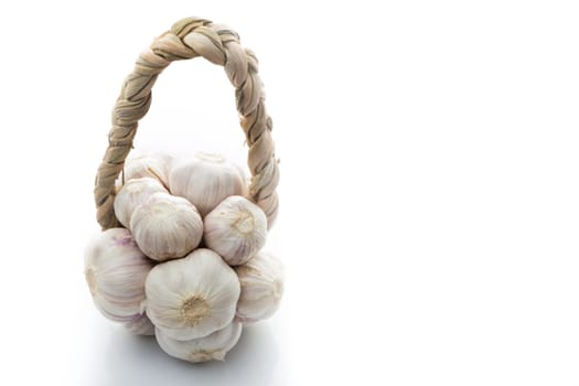 Garlic isolated on white background