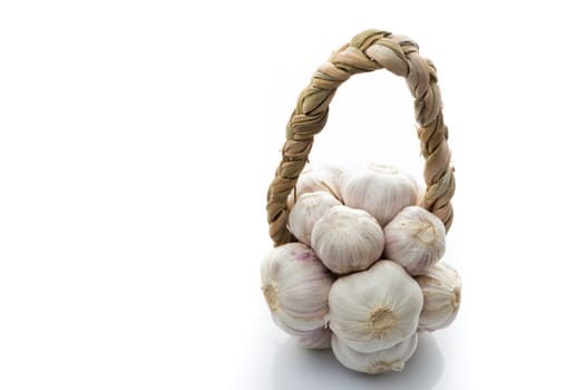 Garlic isolated on white background