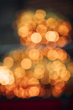 Abstract image of loads of warm lights defocused.