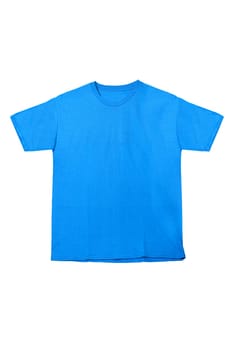 Blue clothes isolated over white background