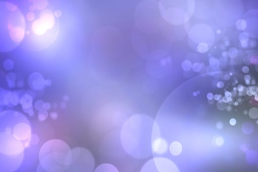 Abstract blue bokeh background with colorful circles. Beautiful texture for advertising.