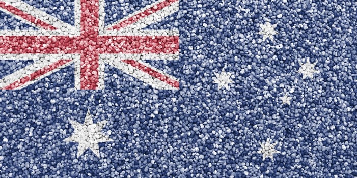 Flag of Australia on texture