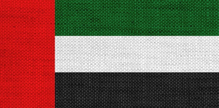 Flag of the United Arab Emirates on texture
