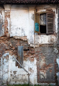 Ruin of traditional house in Semarang.