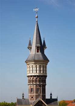 Water tower of Schoonhoven in the Netherlands.