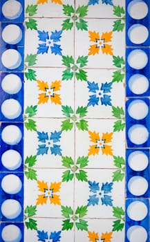 Aluzejo  Portuguese painted tin-glazed ceramic tile work.