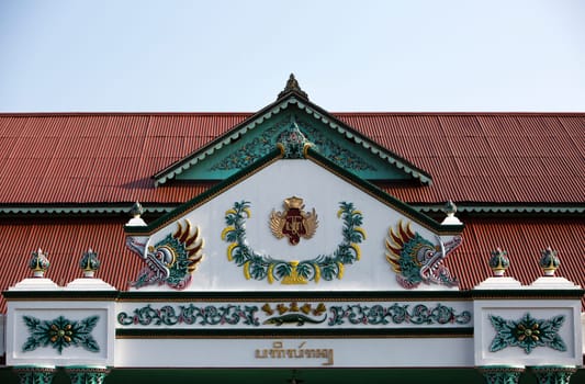 Facade of the Pagelaran hall of the Yogyakarta Kraton.