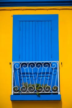 Traditional balcony in Aveiro, Portugal.