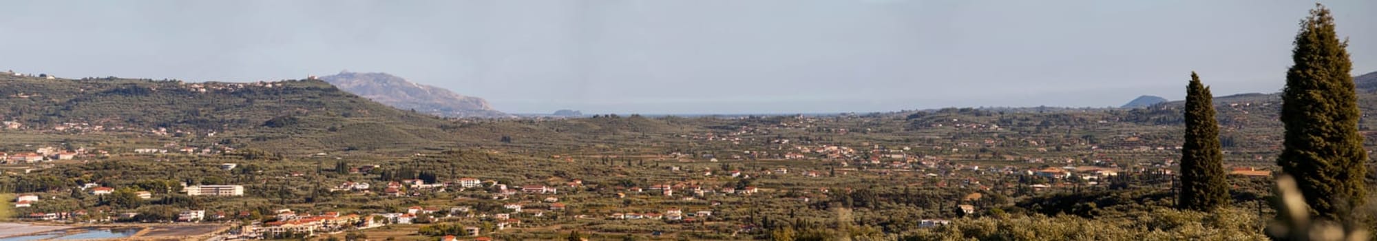 Panoramic view on Zakynthos island Greece