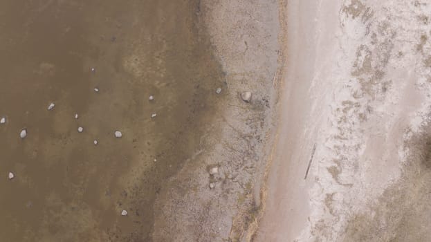 Roja Latvia Baltic Sea Seaside Aerial drone top view