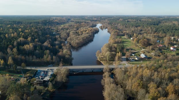 Parnu Estonia  Baltic Sea Seaside Aerial drone top view