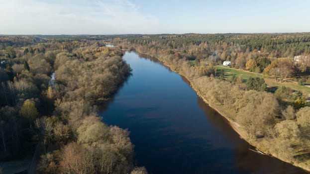 Parnu Estonia  Baltic Sea Seaside Aerial drone top view