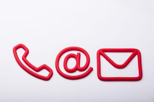 Contact Us Icons Showing Various Communication Options