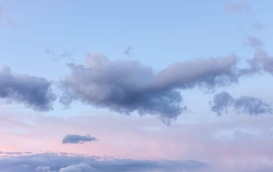 fantastic evening fairytail beautiful cloudy sky background