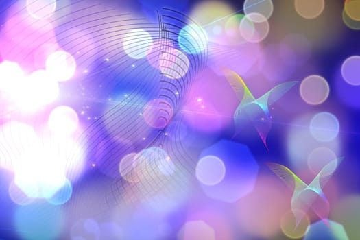 Vivid Bokeh Abstract 3D Render