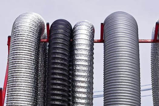 Various flexible aluminium air duct hoses and pipes