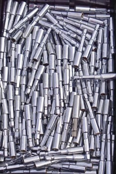 Big box of drill bit extensions tools