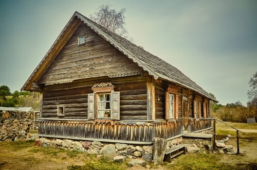Old Believers House in Slutishki Village, Daugavils Region, Latvia