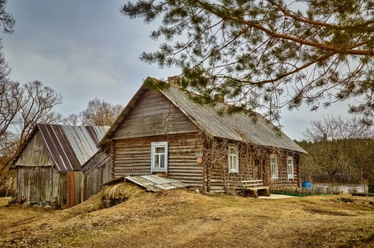 Old Believers House in Slutishki Village, Daugavils Region, Latvia