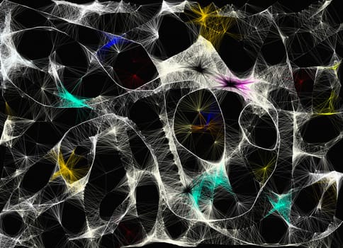Abstract wavy lines pattern
