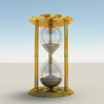 3d render. Hourglass.