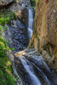 landscape with Valea lui Stan canyon and river in Romania
