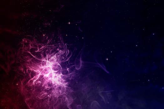 Magical smoke with hazy dark background. Halloween background