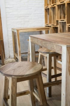 Minimal style interior of empty cafe, stock photo