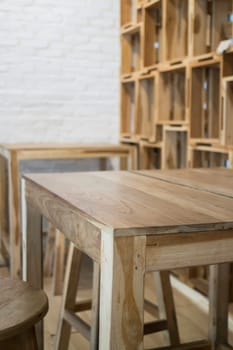 Minimal style interior of empty cafe, stock photo