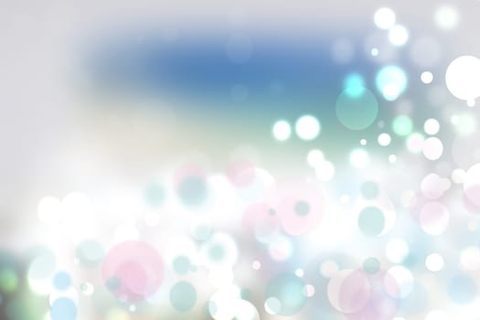 Abstract vivid summer bokeh in soft color style background with free space for text.