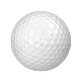 Golf ball. 3d illustration isolated on white background