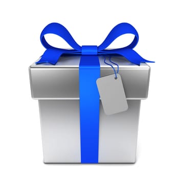 Gift box. 3d illustration isolated on white background