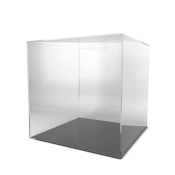 Empty showcase. 3d illustration isolated on white background