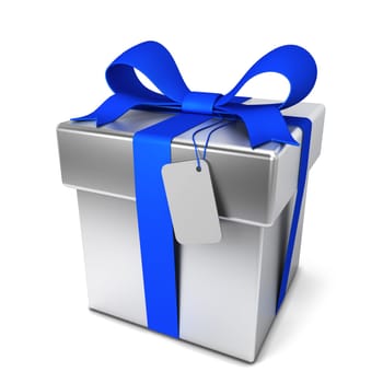 Gift box. 3d illustration isolated on white background