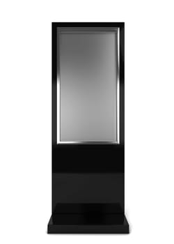 Lcd display stand. 3d illustration isolated on white background