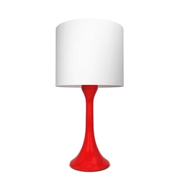 Table lamp. 3d illustration isolated on white background