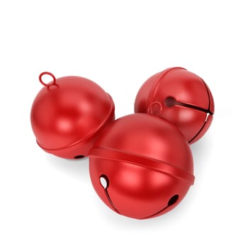 Jingle bells. 3d illustration isolated on white background
