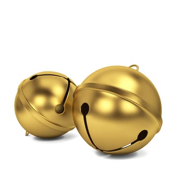 Jingle bells. 3d illustration isolated on white background