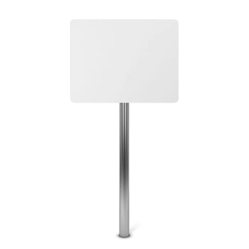 Blank placard. 3d illustration isolated on white background