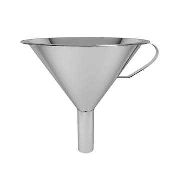 Steel funnel. 3d illustration isolated on white background