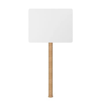 Blank placard. 3d illustration isolated on white background