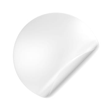 Blank sticker. 3d illustration isolated on white background