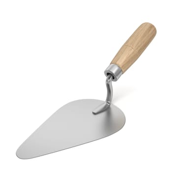 Construction trowel. 3d illustration isolated on white background