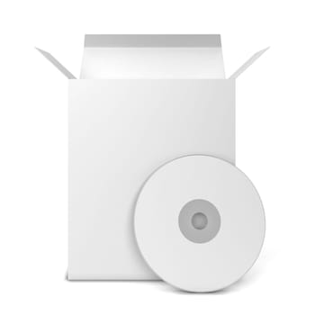 Software package. 3d illustration isolated on white background