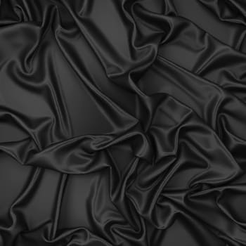 Smooth satin drapery. 3d background