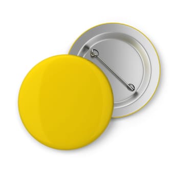 Blank badge. 3d illustration isolated on white background