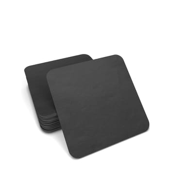 Blank coasters template. 3d illustration isolated on white background